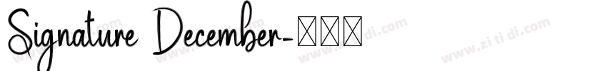 Signature December字体转换